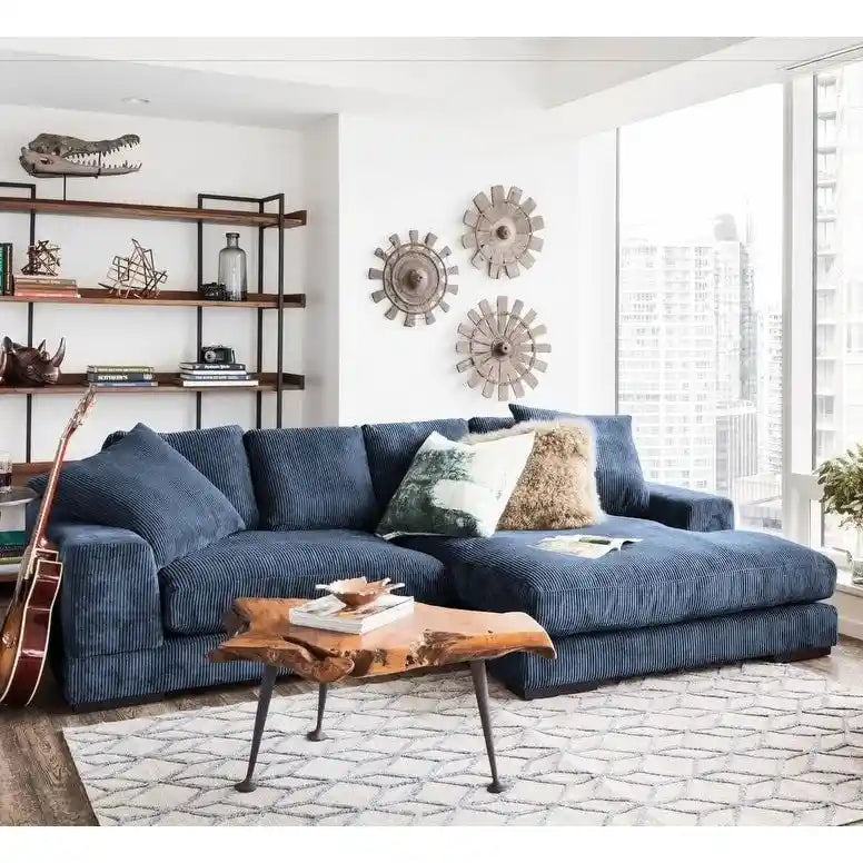 Aurelle Home Reversible Contemporary Sectional Sofa