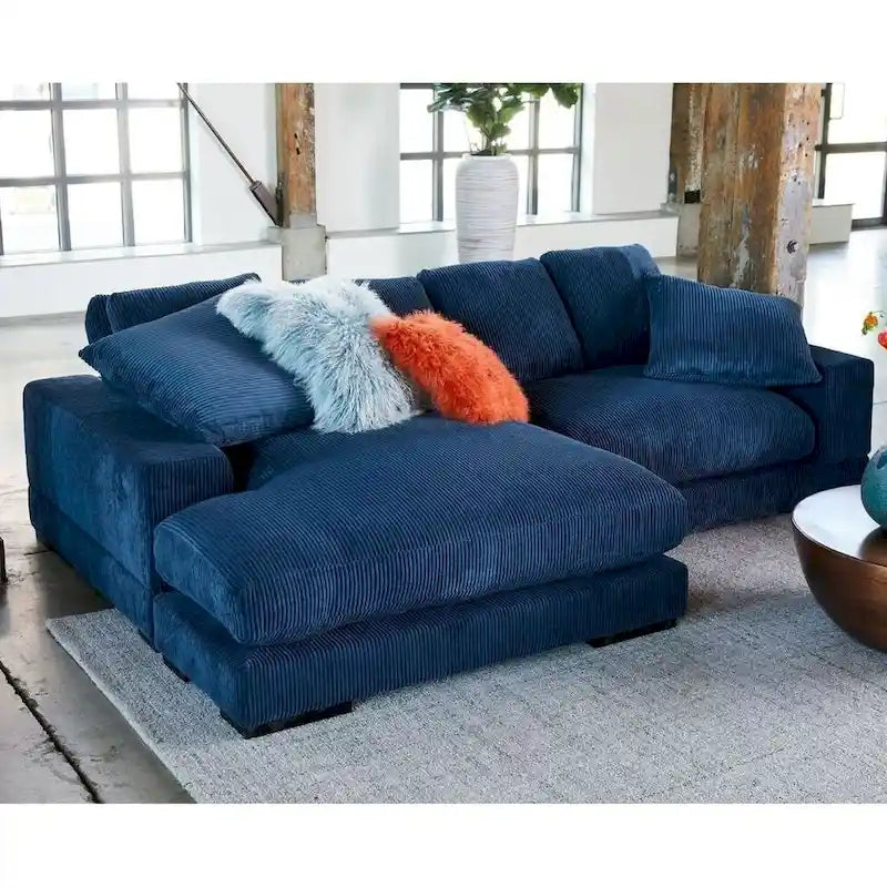 Aurelle Home Reversible Contemporary Sectional Sofa