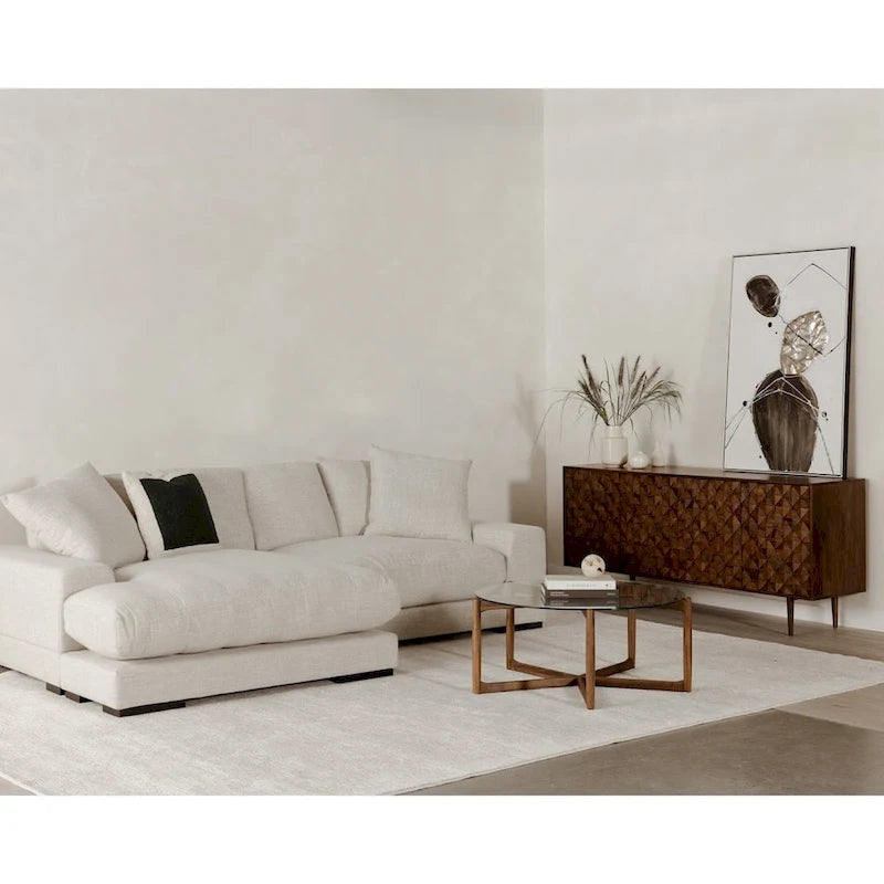 Aurelle Home Reversible Contemporary Sectional Sofa