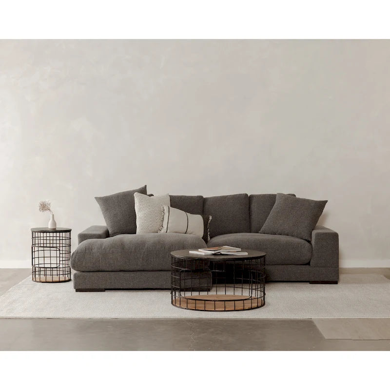 Aurelle Home Reversible Contemporary Sectional Sofa