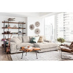 Aurelle Home Reversible Contemporary Sectional Sofa