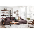Aurelle Home Reversible Contemporary Sectional Sofa