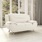Sanuel 61.3 Faux Leather Pillow Top Arm Loveseat - N/A