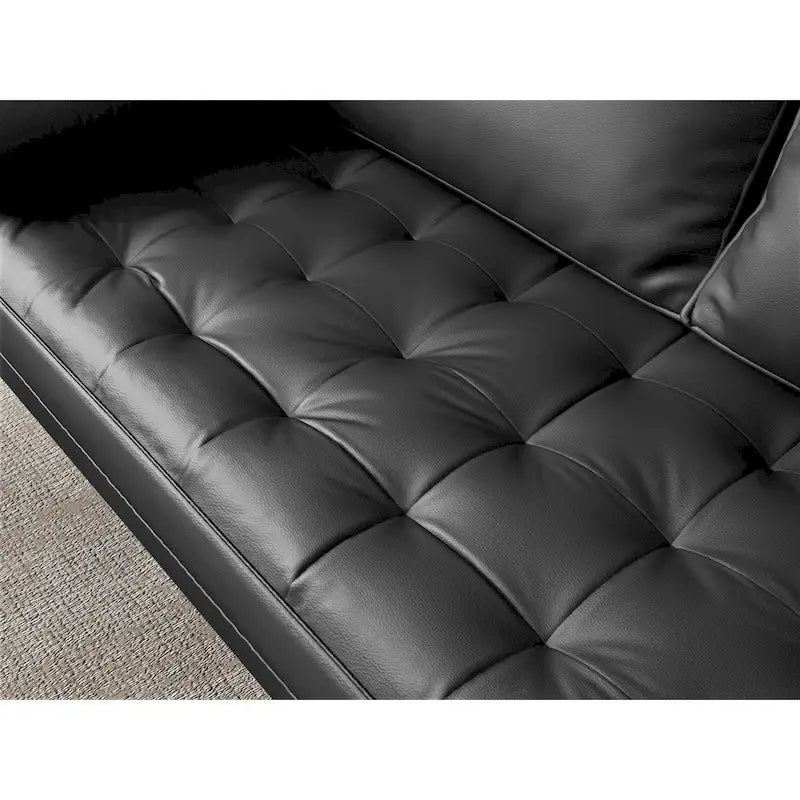 Wilson Faux Leather Mid-century Modern Loveseat