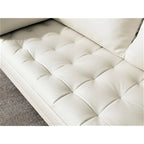 Wilson Faux Leather Mid-century Modern Loveseat