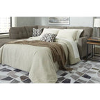 Signature Design by Ashley Mahoney 2-Piece Sleeper Sectional with Chaise - 105W x 90D x 37H