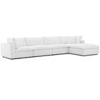 Copper Grove Hrazdan Fabric/Wood Down-filled Over-stuffed 5-piece Sectional Sofa Set