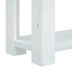Merax Rustic Console Table with Storage Drawers and Bottom Shelf