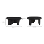 Aurelle Home Rustic Solid Acacia Wood Coffee Table