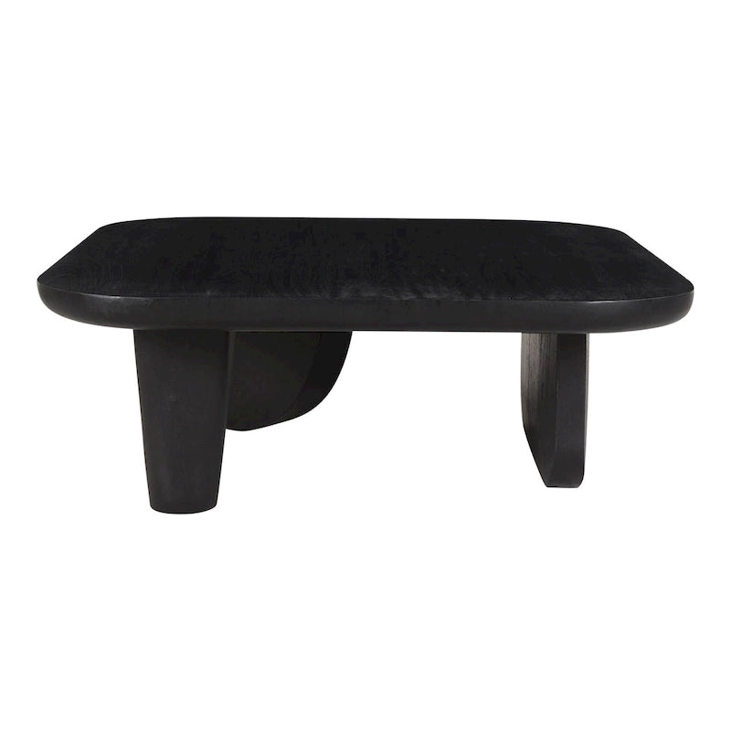 Aurelle Home Rustic Solid Acacia Wood Coffee Table