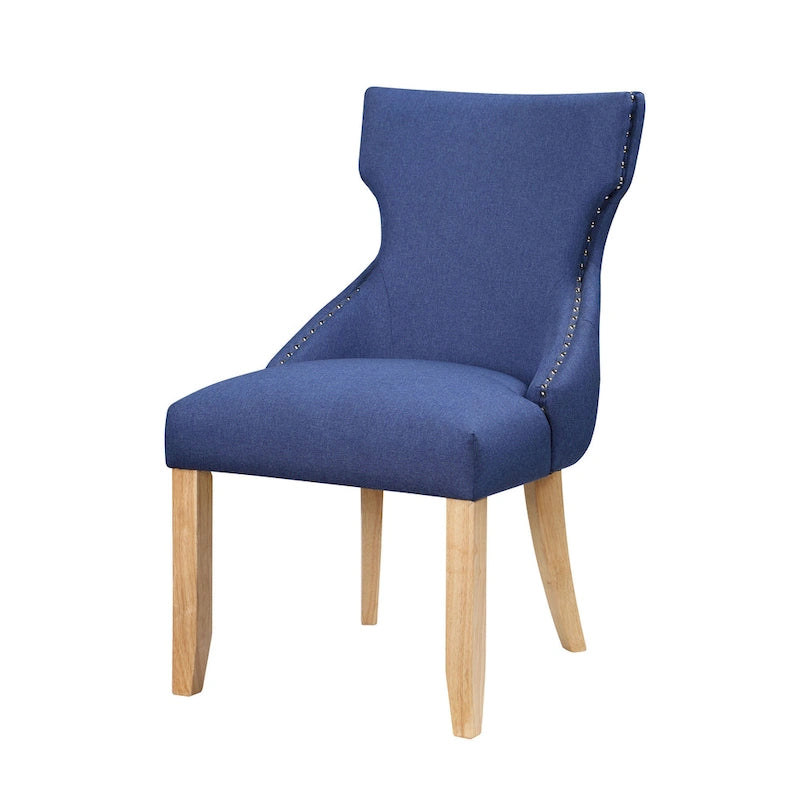 Gaji Contemporary Wood Tufted Wingback 2-Piece Side Chairs by Furniture of America