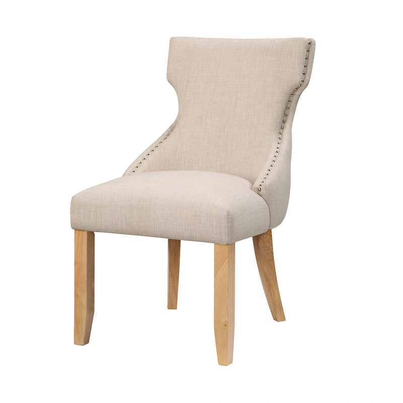 Gaji Contemporary Wood Tufted Wingback 2-Piece Side Chairs by Furniture of America