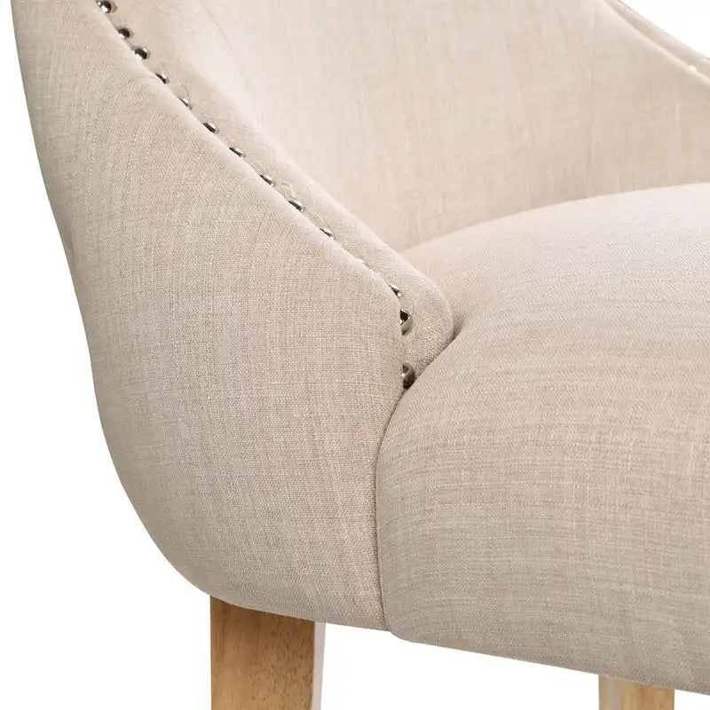 Gaji Contemporary Wood Tufted Wingback 2-Piece Side Chairs by Furniture of America