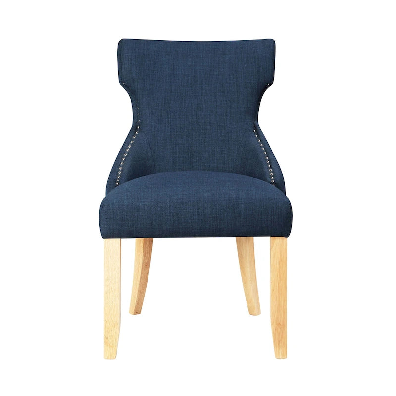 Gaji Contemporary Wood Tufted Wingback 2-Piece Side Chairs by Furniture of America