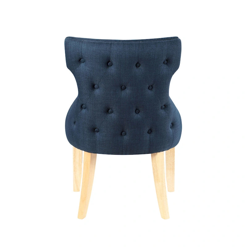Gaji Contemporary Wood Tufted Wingback 2-Piece Side Chairs by Furniture of America