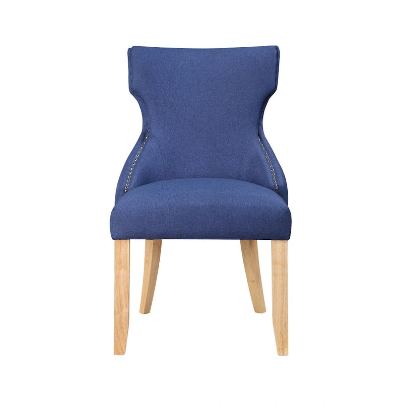 Gaji Contemporary Wood Tufted Wingback 2-Piece Side Chairs by Furniture of America