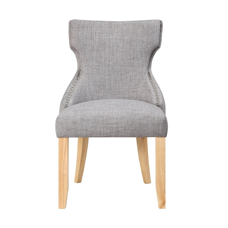 Gaji Contemporary Wood Tufted Wingback 2-Piece Side Chairs by Furniture of America