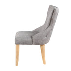 Gaji Contemporary Wood Tufted Wingback 2-Piece Side Chairs by Furniture of America