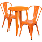 Metal 3-piece Indoor/Outdoor Cafe Set