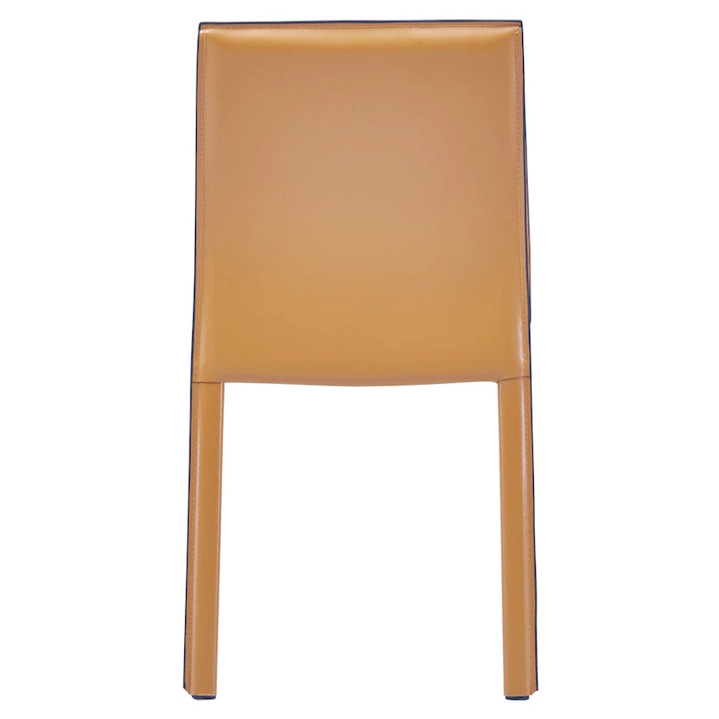 Gervin Recycled Leather Chair,Set of 2