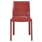 Gervin Recycled Leather Chair,Set of 2