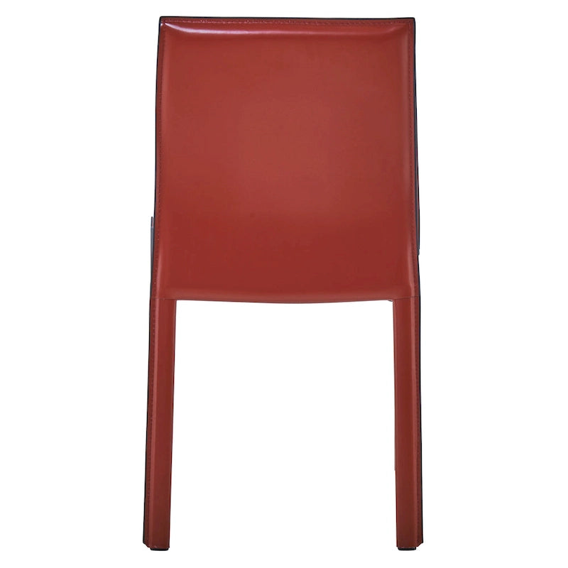Gervin Recycled Leather Chair,Set of 2