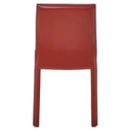 Gervin Recycled Leather Chair,Set of 2
