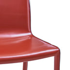 Gervin Recycled Leather Chair,Set of 2