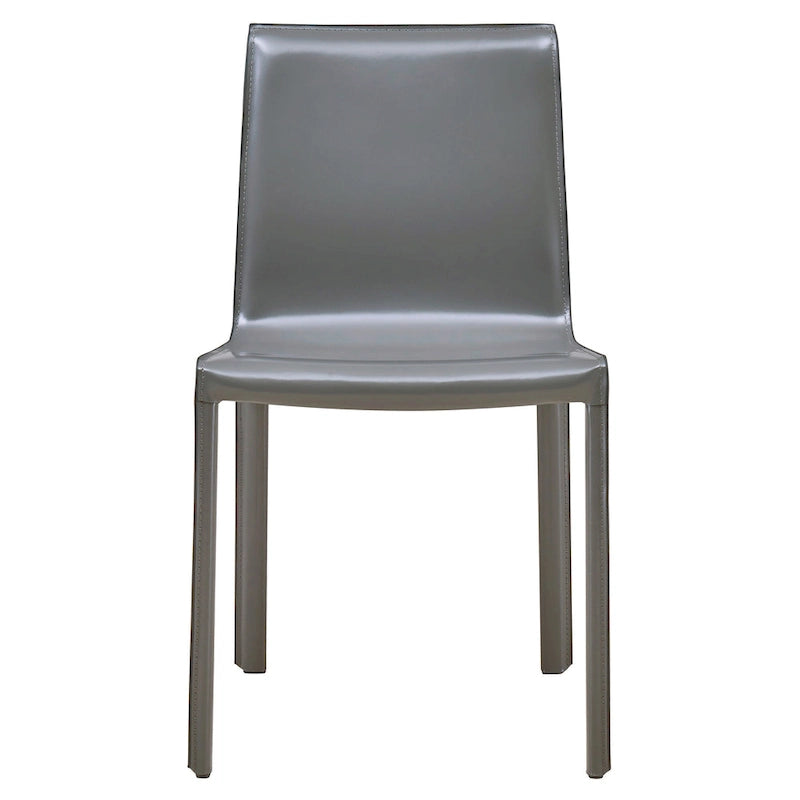 Gervin Recycled Leather Chair,Set of 2