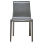Gervin Recycled Leather Chair,Set of 2