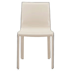 Gervin Recycled Leather Chair,Set of 2