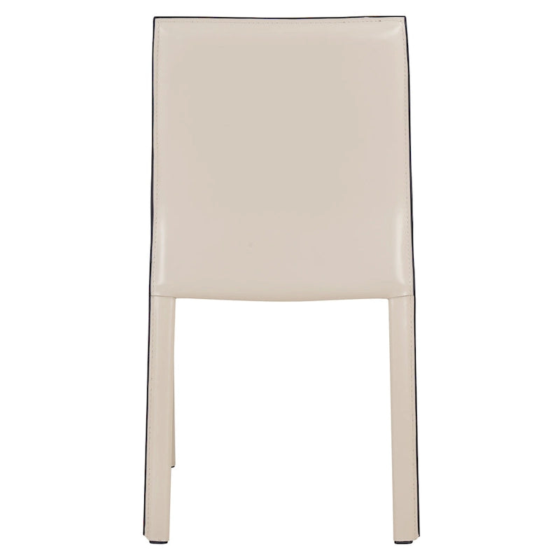 Gervin Recycled Leather Chair,Set of 2