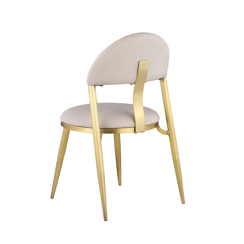 Somette Kona Marbleized Dining Set with Taupe and Gold Chairs