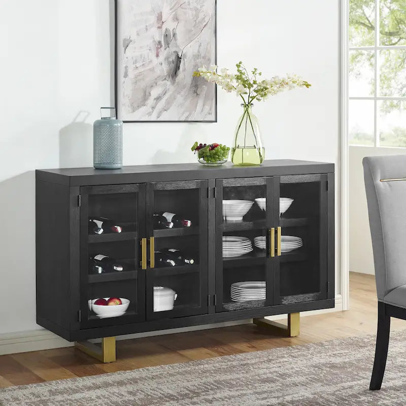 Steve Silver Yantis Modern 10-Piece Dining Set