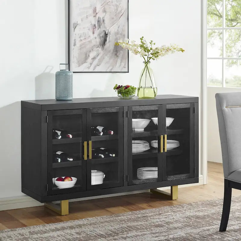 Steve Silver Yantis Modern 10-Piece Dining Set