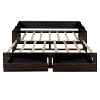 Wooden Daybed with Trundle Bed