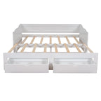 Wooden Daybed with Trundle Bed