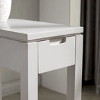 Leick Home Charging Cade Wood Side Table with Drawer