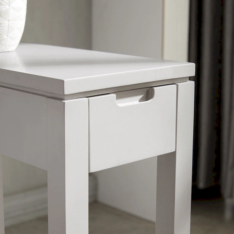Leick Home Charging Cade Wood Side Table with Drawer