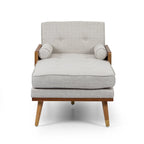 Fortas Mid-century Modern Chaise Lounge by Christopher Knight Home - 32.00 W x 63.75 L x 33.50 H