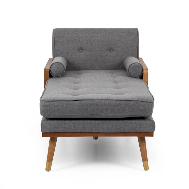 Fortas Mid-century Modern Chaise Lounge by Christopher Knight Home - 32.00 W x 63.75 L x 33.50 H