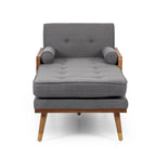 Fortas Mid-century Modern Chaise Lounge by Christopher Knight Home - 32.00 W x 63.75 L x 33.50 H