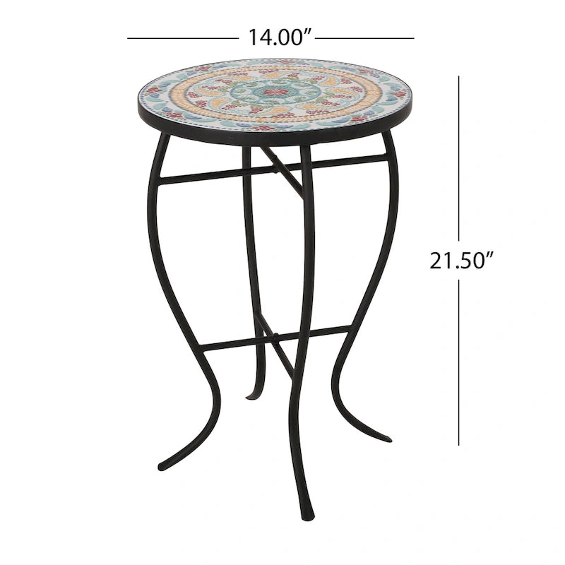Lansdowne Indoor Side Table with Tile Top by Christopher Knight Home
