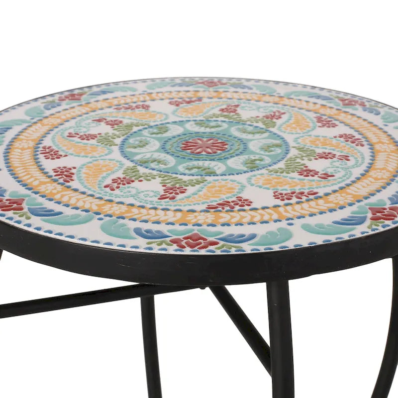 Lansdowne Indoor Side Table with Tile Top by Christopher Knight Home