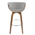 Carson Carrington Sauda 30 Fixed-Height Bar Stool with Bent Wood Legs and Round Footrest (Set of 2)