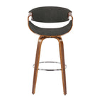 Carson Carrington Sauda 30 Fixed-Height Bar Stool with Bent Wood Legs and Round Footrest (Set of 2)