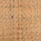 Adrena Modern Bohemian Natural Brown Rattan Stool