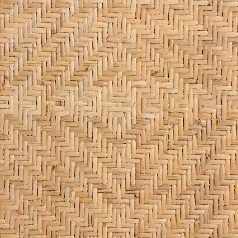 Adrena Modern Bohemian Natural Brown Rattan Stool