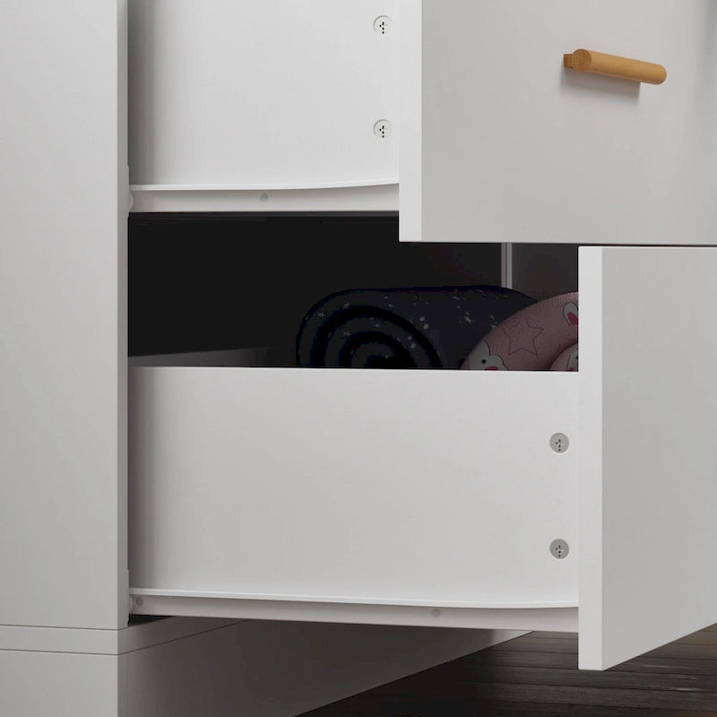 63 Wide Large Freestanding Armoire Wardrobe Cabinet with Drawers
