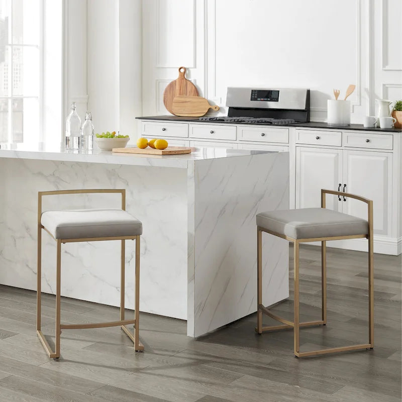 Crosley Harlowe 2Pc Counter Stool Set - 18.75d x 17.5W x 28h
